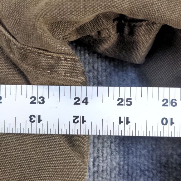 Trailways Men's Full Zip Flannel Lined Hooded Chore Field Jacket Brown XL Cotton - Picture 15 of 15